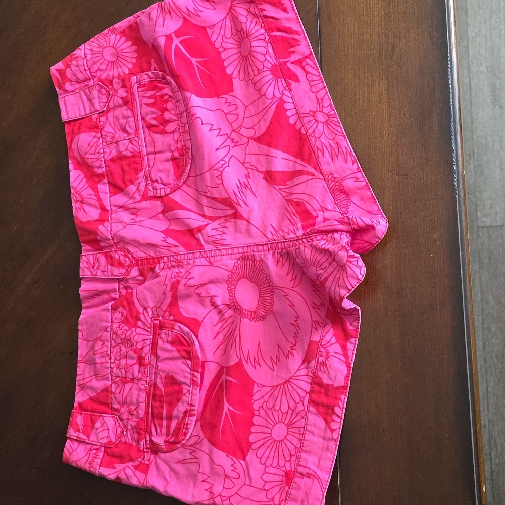 (J32) No Boundaries Juniors Sz 15 Pink Floral  Shorts - Picture 5 of 6